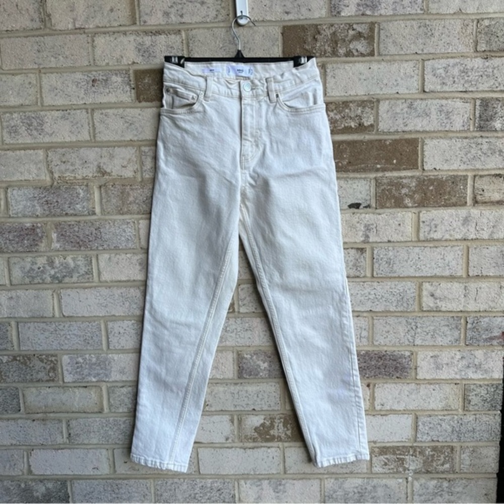 Mango beige mom jeans size 4